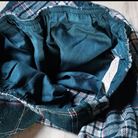Vintage Pendleton, Size 8, Wool, Plaid, Green White And Red Pants, Wide Leg - Picture 12 of 14